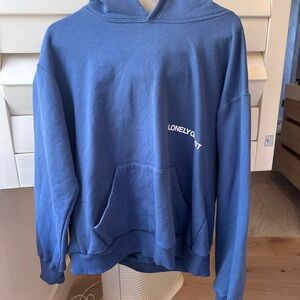 Lonely Ghost Blue Sweater Pullover with Hood